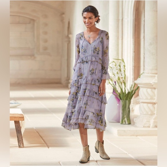 Sundance Natalie Flounce Dress S - Picture 1 of 11